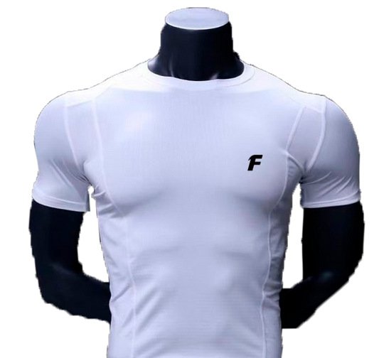 Camiseta de compresión Blanca